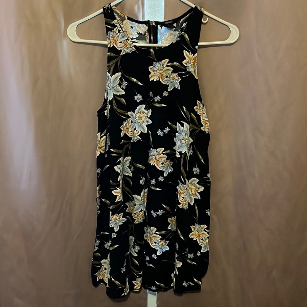 Black summer mini dress